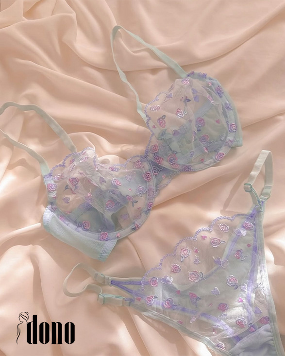 ست شکوفه ابی